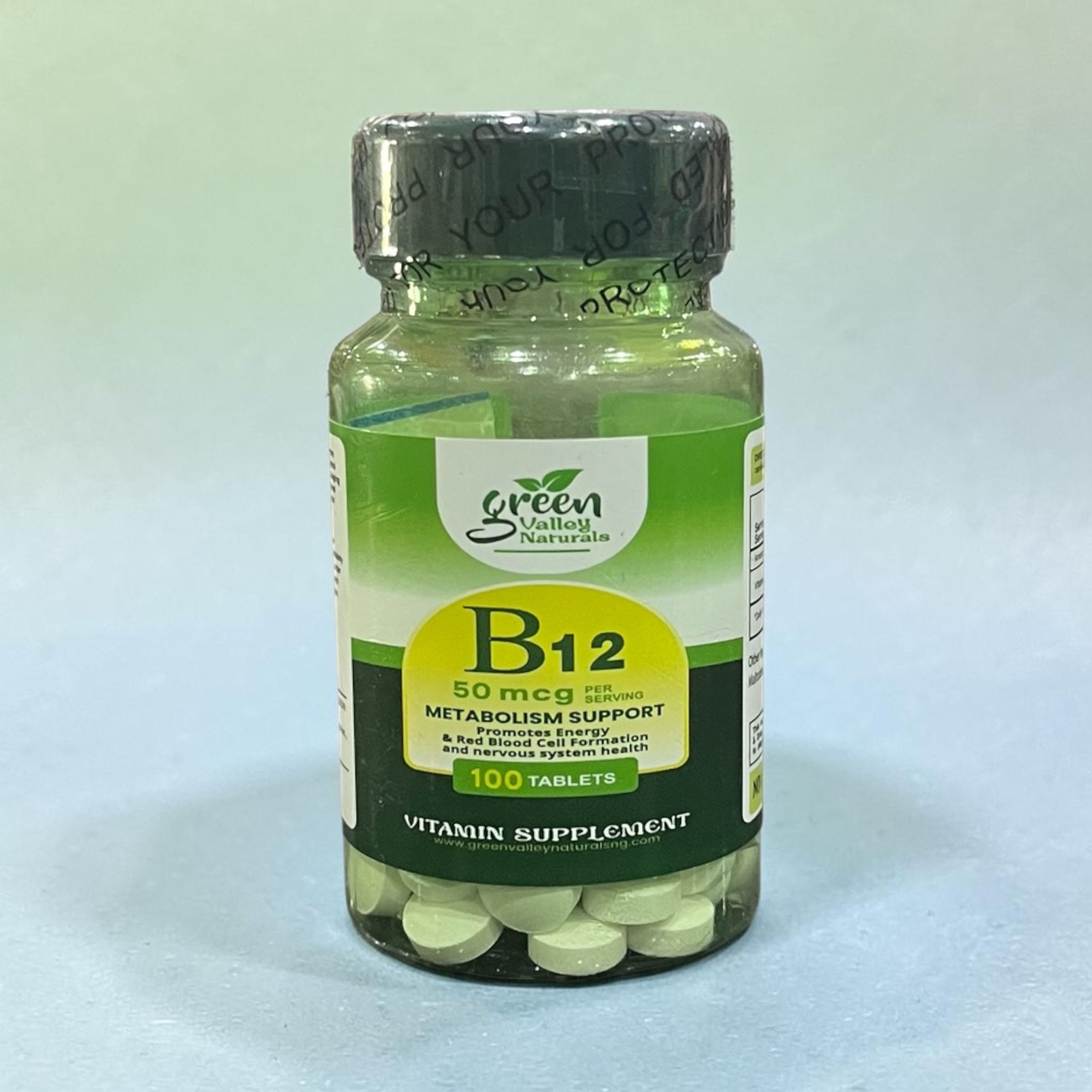 GREEN VALLEY NATURALS B12 X100 TABLETS
